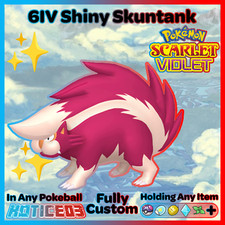 SKUNTANK ✨ SHINY 6IV ✨ Pokemon SCARLET and VIOLET lv100 Battle Ready +EV Trained