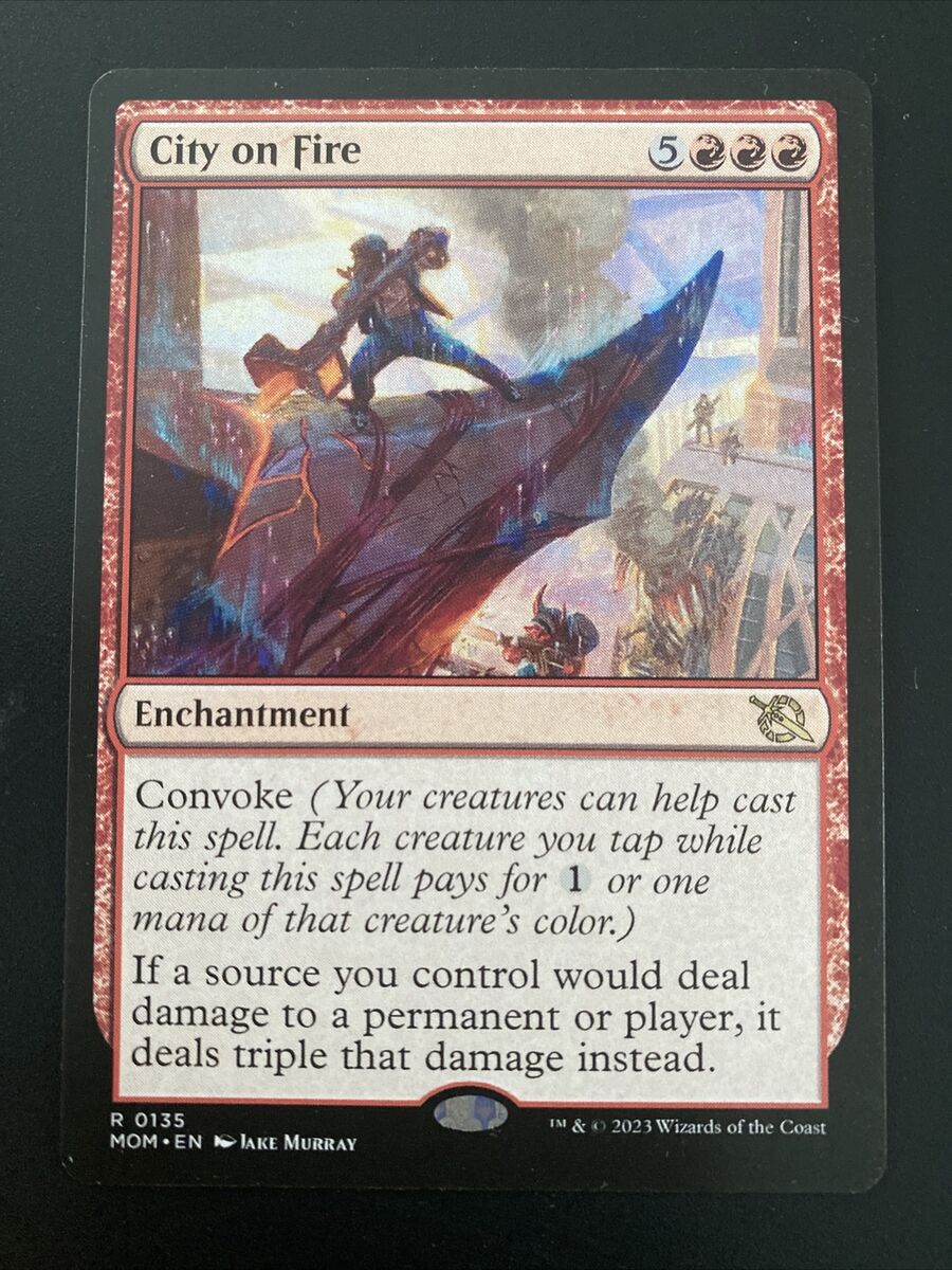 1 X City on Fire #0135 MTG March of the Machine MOM Rare NM 1 X City on Fire #0135 MTG March of the Machine MOM Rare NM