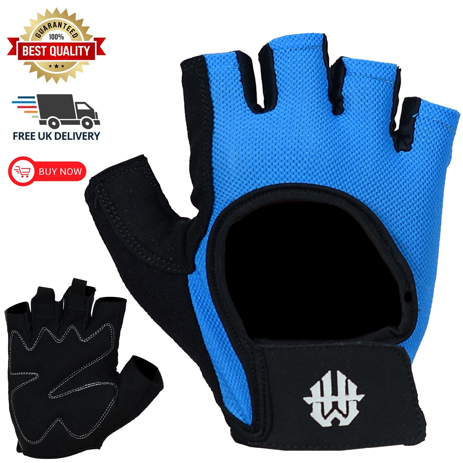 Men Women Cycling Padded Gloves Half Fingers Fingerless MTB Sport