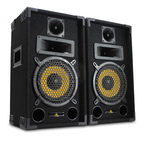 Pair of Lemon Audio 8" ECO-8 Passive Disco Speakers Mobile DJ House Party 600W