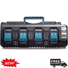 DC18SF For Makita 14.4-18V LXT Li-ion Dual 4 Port High & FAST Battery Charger