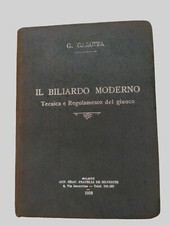 il biliardo moderno tecnica regolamento giuoco Ed De Silvestri 1933 Garuffa Libr
