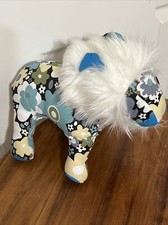 Allen Ave Floral Fabric Lion Furry Mane 11" Plush