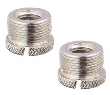  Qty 2 - Screw Thread Adapter for Microphone Stand 5/8 Male to 3/8 Female 
