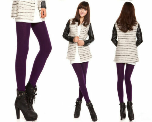 Fashion Women Stirrup Leggings Ladies Winter Cotton Leggings Warm Stretchy Pants - Picture 5 of 12