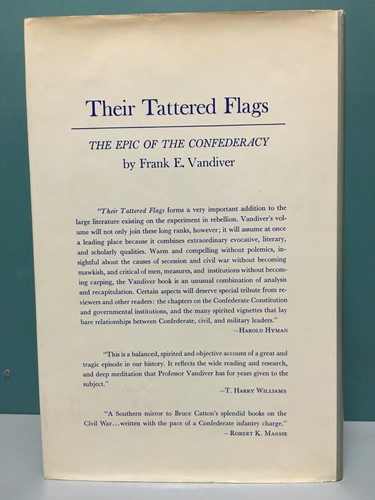 Their Tattered Flags: The Epic of the Confederacy Frank E. Vandiver signed copy - Picture 3 of 15