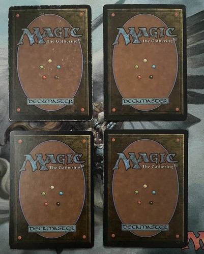 4x UNLIMITED Dark Ritual SCOURGE ALTERS Painted Border - Picture 2 of 2