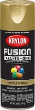 12 Oz  K02770007 Gold Fusion All-In-One Paint & Primer Spray Paint, Metallic