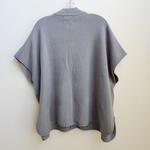 Zara Vest Girls 13-14 Year Gray Full Zip Pancho Cardigan Knit Layering Oversized - Picture 4 of 17
