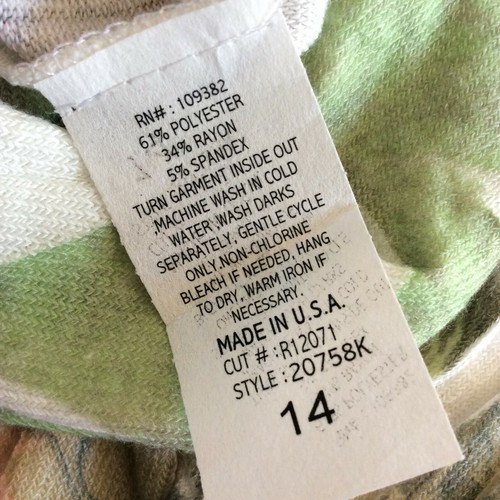 NWT Julies Closet Girls Hooded Sweater Made in the USA Stamp Dye Size L 12/14 - Picture 4 of 6
