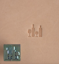 1/2 Inch Craftool Mini 3D Stamp Wine 2 Tandy Leather 8859-00