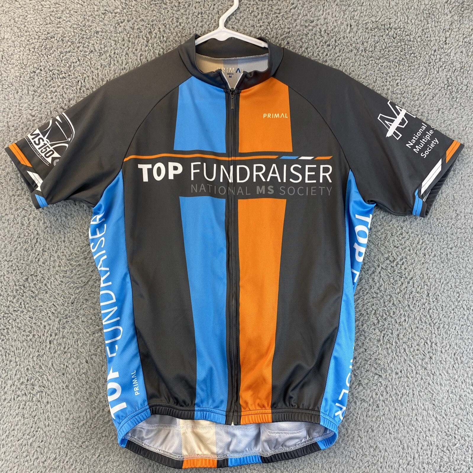 Mens M Cycling Jersey Short Sleeve To Fundraiser Bike Shirts Lightweight / 57-28
