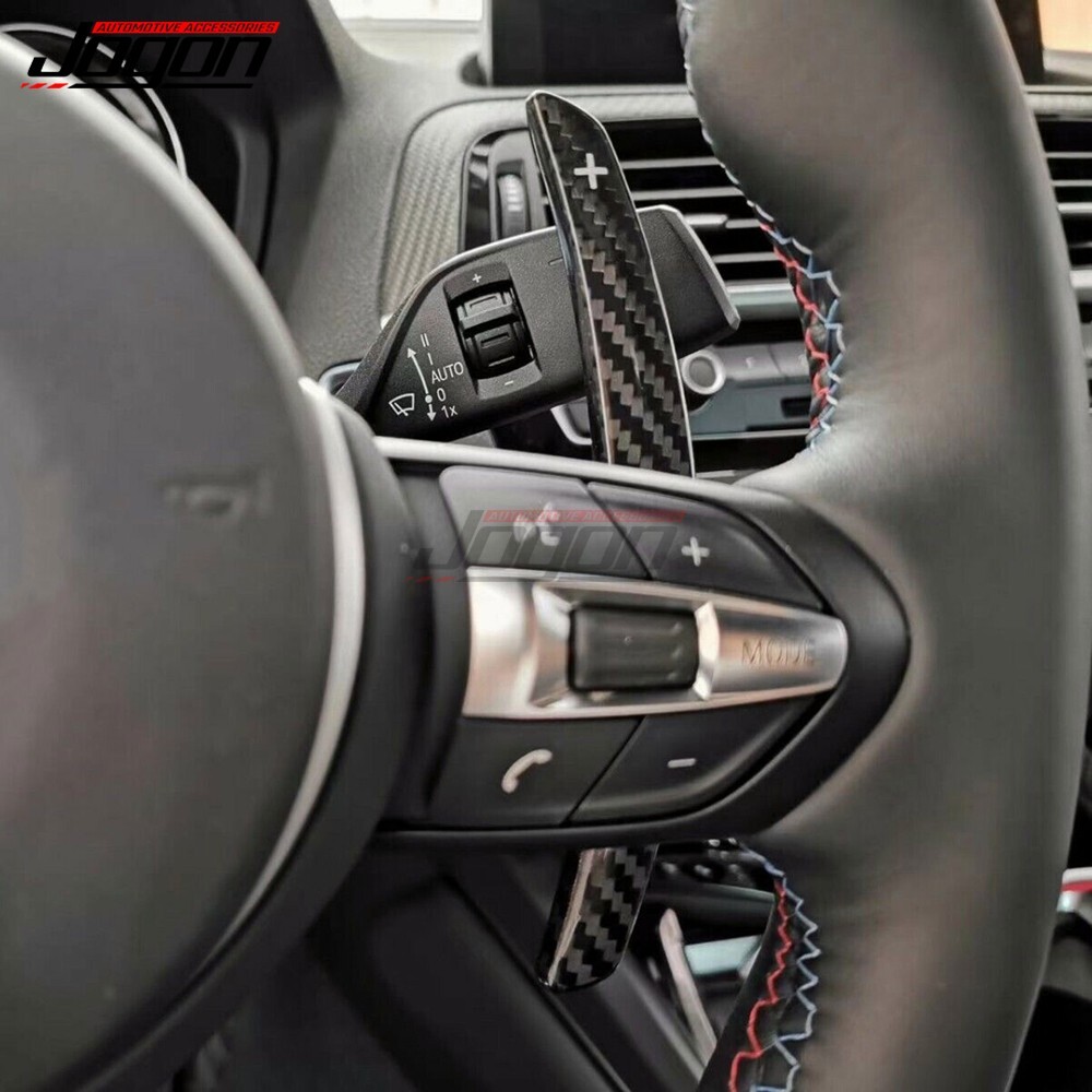 Carbon Fiber Interior Steering Wheel Shift Paddle For BMW i8 i12 i15 2014-2020
