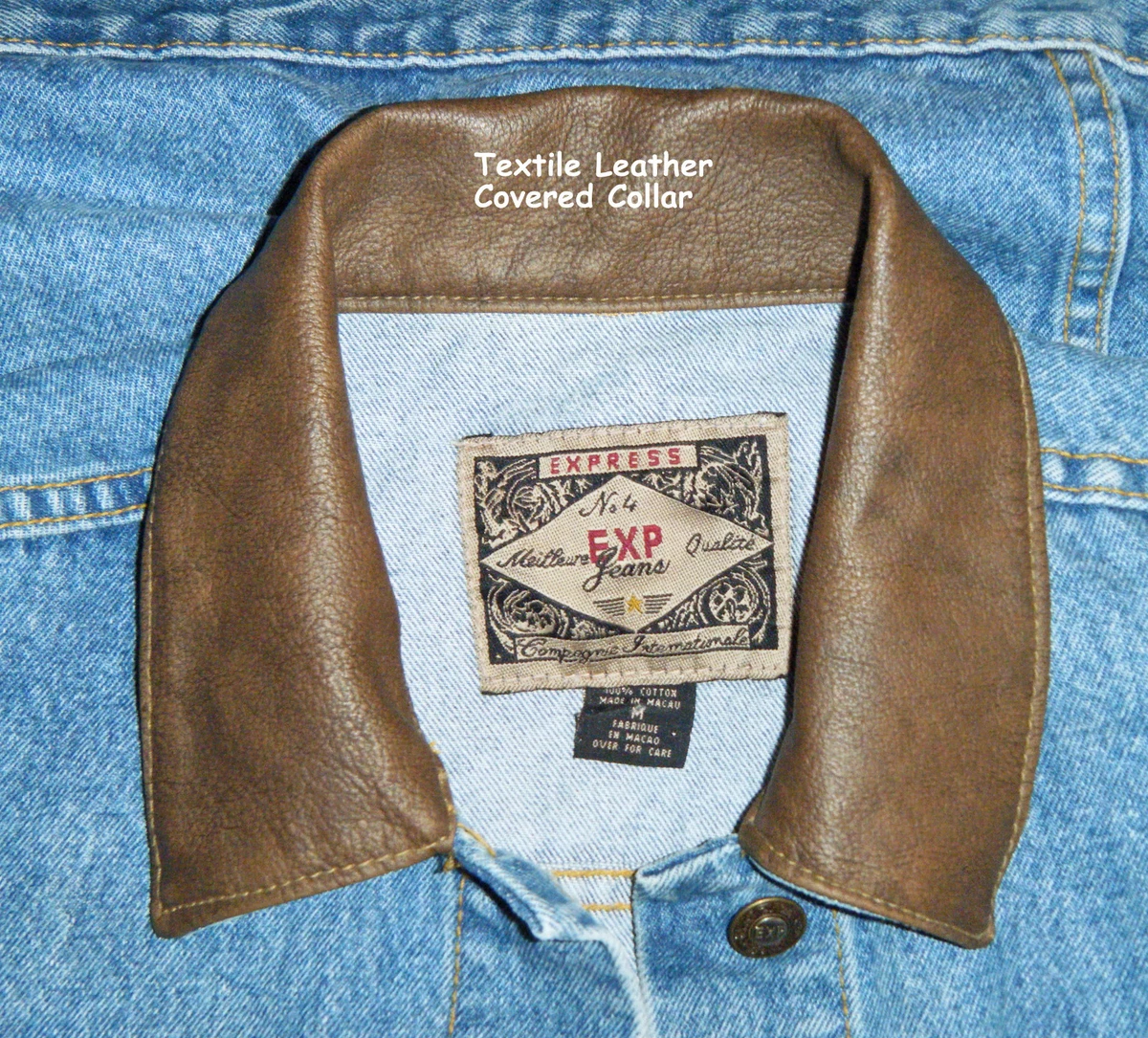 VINTAGE EXPRESS – EXP - NO.4 – DENIM JACKET – JEANS JACKET - MEN'S MED/ LG– EVC