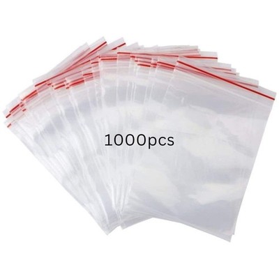 | 1000 Plastic Bags 12 x 18cm Resealable Clear | Thick and...