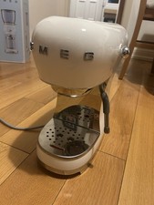 Smeg EGF03WHUK Espresso Coffee Machine In White. Great Condition