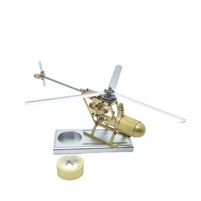 S01 Dampfhubschrauber Modell Messing Steam Helicopter mit Alkohollampe