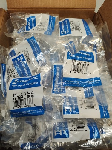 108 pk Of (4) ML11W4 12v LOW VOLTAGE T5 WEDGE Light BULBS GENUINE MALIBU - Picture 2 of 4