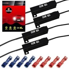 50W 6Ohm LED Load Resistors for LEDs Turn Signal Lights Fix Hyper Flash, Warnin
