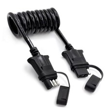 4-Way Flat Trailer Light Wiring Extension Cable - 18AWG, 4.5Ft 55InchesCoiled