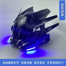 Cyberpunk Helmet Mask LED Glowing Halloween Party Helmet Cosplay Costume Helmet