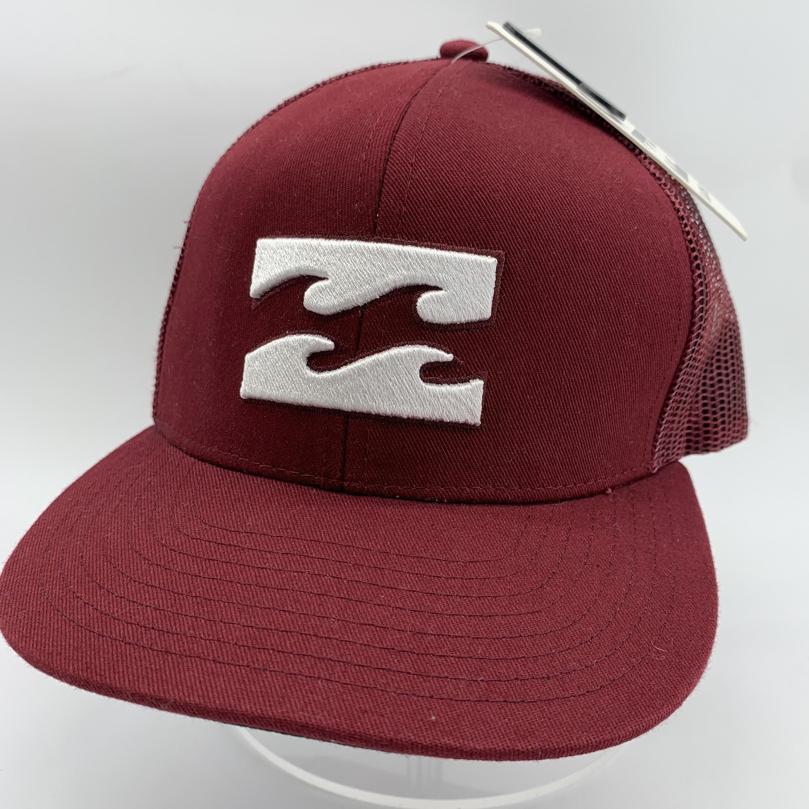 Billabong Hat Cap Snap Back Mens Red Mesh Trucker All Day On