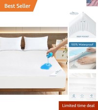 Twin XL Size Mattress Protector Waterproof,Absorbent Fitted Sheet  up to 14"...