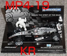 MINICHAMPS 1 43 Michelin special order McLaren Mercedes MP4 19 Raikkonen 2004