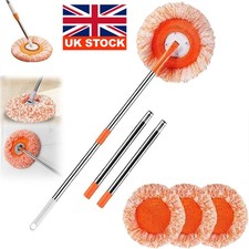 Long Handle Round Wall Cleaning Mop Dry and Wet Ceiling Cleaning Wiper For Home