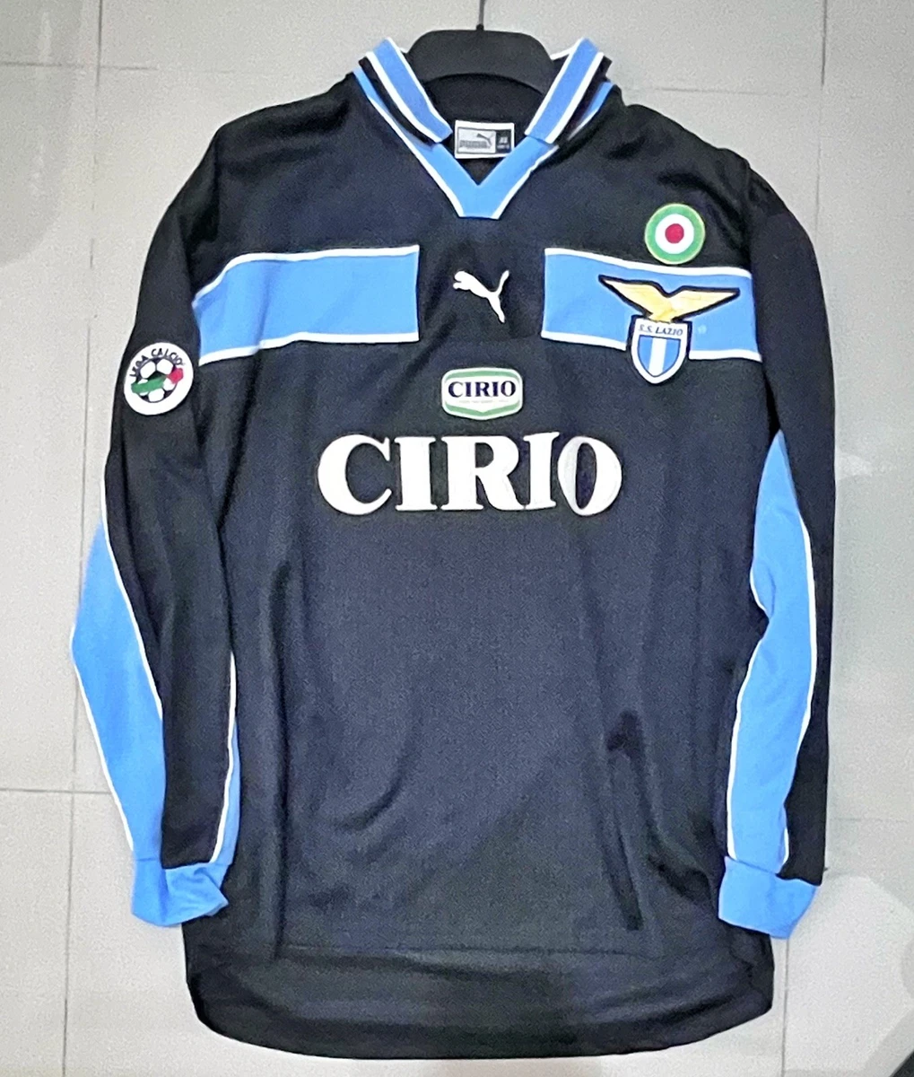 Maillot Vintage Marino Roma – Maglia Calcio Années 90 – Blanc/bleu – Taille 52 L