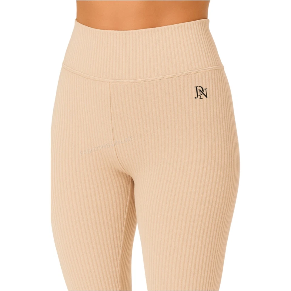 Ladies Womens Ribbed Leggings FLEECE LINING High Waist Winter Warm Quality NEW - Image 3 of 4