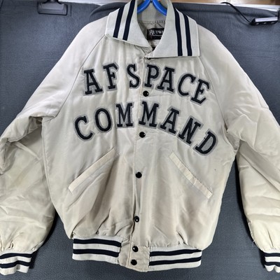 Vintage Air Force AF Space Command Jacket Size Medium Butwin Quilted Rare 