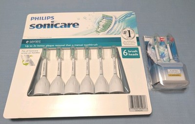 NEW Philips Sonicare 6 Plus 2 Extra Tooth Brush Heads E Series HX7026/40 HX702  