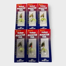 Yakima Worden's Rooster Tail 1/24th FIRE TIGER  LOT OF 6 NEW - FREE SHIPPING