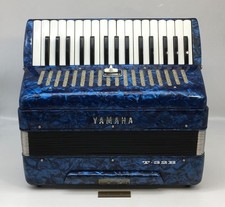 【Testé Fonctionnel】 YAMAHA T-32B Accordéon Ténor 32 Clés Bleu Vintage Japon Rare