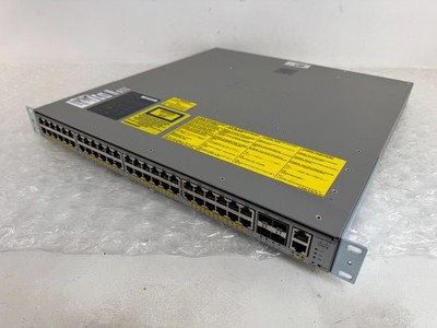 Cisco Catalyst 4948 WS-C4948E-F 48 Port L3 Gigabit Switch Dual AC