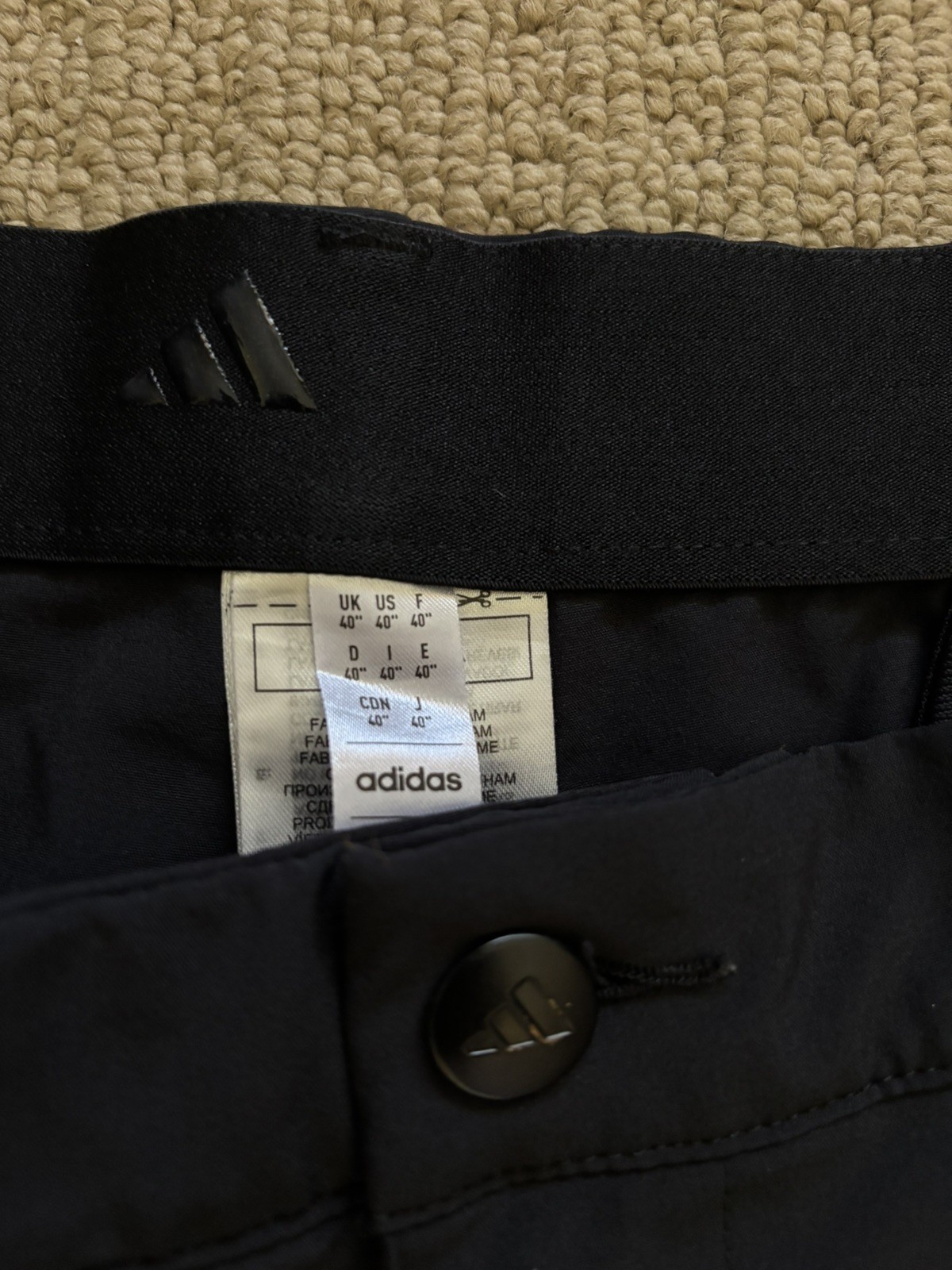 Adidas Golf Ultimate365 Men's Shorts Black Size 40 Performance Stretch Athletic 5