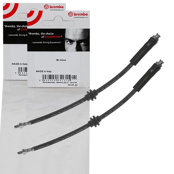 2X Brembo BremsschlÄUche Vorne AußEn Hinten Beidseitig Passend FÜR Audi A1-image
