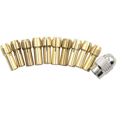 11PCS/set Mini Drill Brass Collet Chuck Bits for Rotary Tool 0.5-3.2mm A3
