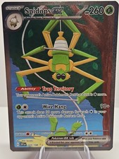 Carta Pokemon Spidops ex 243/198 Full Art Ultra Rara Viola Scarlatta NM