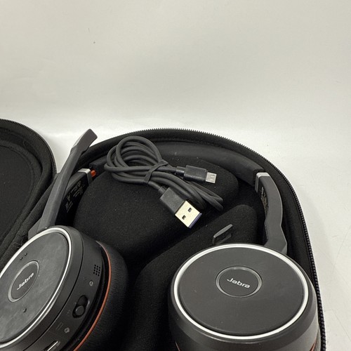 Jabra EVOLVE 75 HSC040W Zestaw słuchawkowy Bluetooth z etui i kluczem sprzętowym - przetestowany działa - Zdjęcie 10 z 12