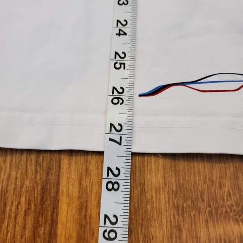 BMW Motorsport Shirt Men XL White Racing Graphic Tee Powered by M Logo Car - Picture 9 of 9