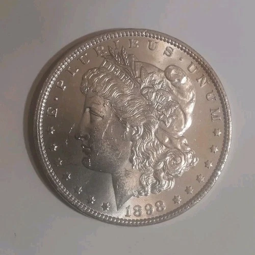 1898 Morgan Silver Dollar $1 Coin 0.9 Fineness United States Silver