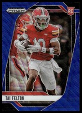 2025 Panini Prizm Draft Picks #36 Tai Felton Prizms Blue Wave #/299