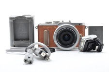 Olympus PEN E-PL8 16.1MP Digital Camera Brown 14-42mm f/3.5-5.6 EZ Lens Kit