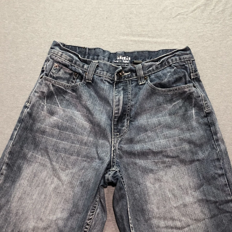 Pantalones Cortos Denim Urban Pipeline Para Hombre 30 Bermudas Bigotes Azul Lavado a la Piedra Foto 3 de 4