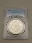 1886 Morgan Silver $1 Dollar PCGS MS 63 Blue Label