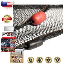 Red de Sena 6'x30' Malla de Nylon Recubierta de Polietileno Pesca Recreativa Comercial