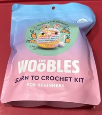 The Woobles JoJo Bunny Crochet Kit Pastel W/ Pastel Hook New