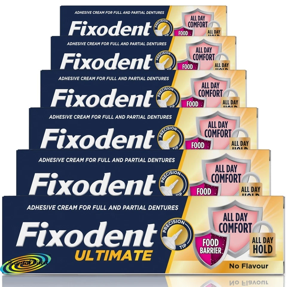 6x Fixodent Ultimate Zahnersatz Haftcreme 40g Zahnersatz & Teilprothese